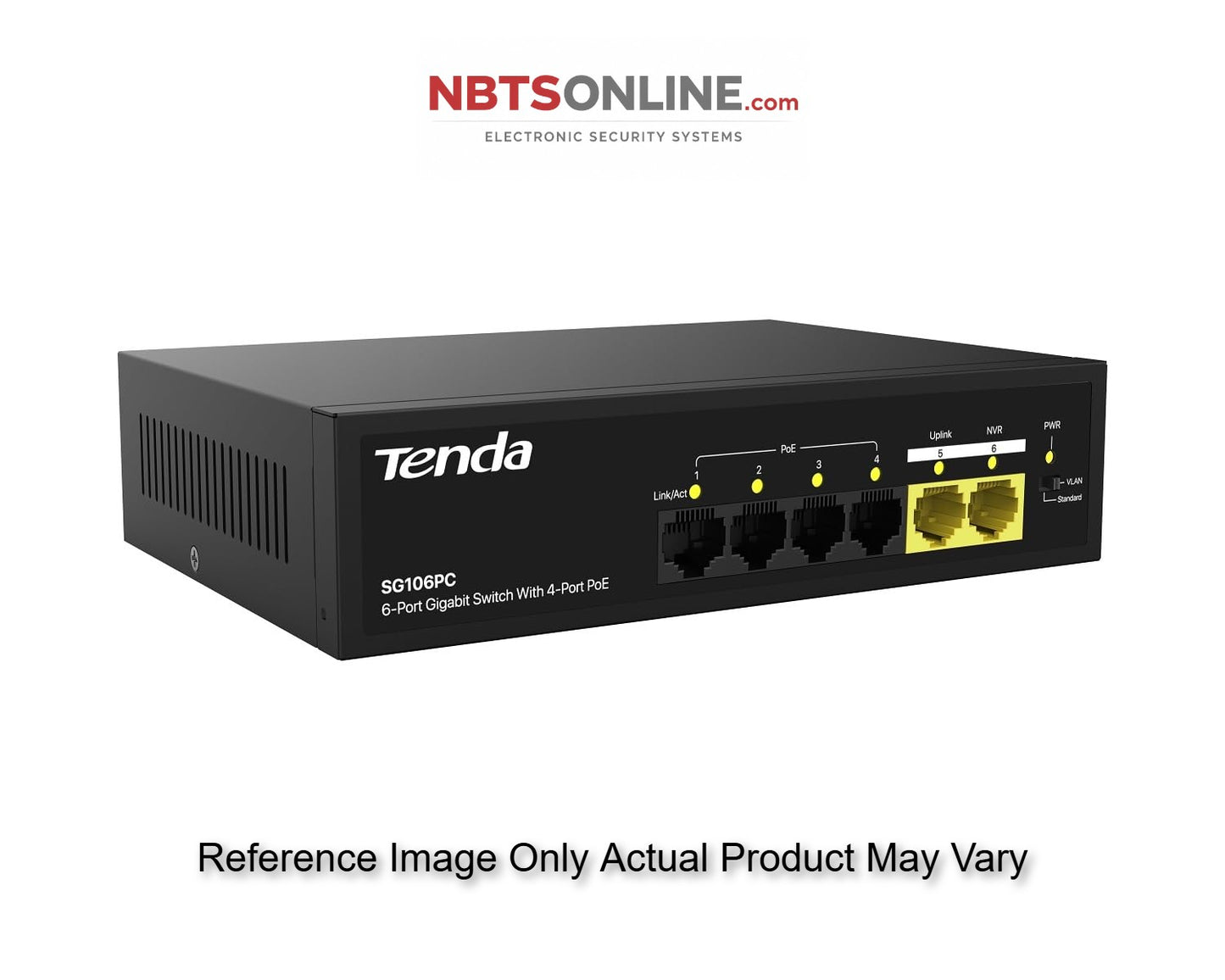 Tenda SG106PC 6-Port Gigabit Lite PoE Switch with 4-Port PoE