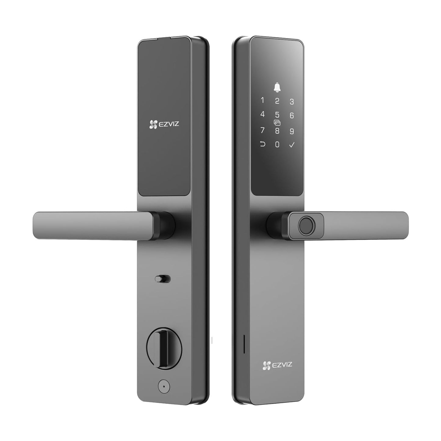 EZVIZ by Hikvision|Smart Fingerprint Door Lock|Keyless Entry|Realtime Mobile Alerts|Child Safety Lock|BuiltIn DoorBell|Waterproof Design|Supports Emergency PowerSupply