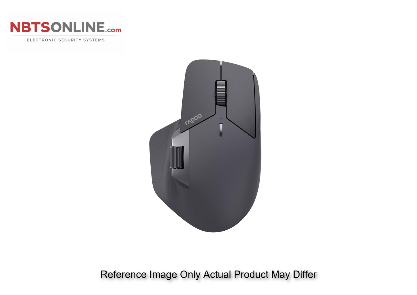 Rapoo MT760L Ergonomic MultiDevice Mouse, Rechargeable, Onboard Memory, Blk