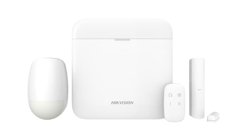 AX PRO DS-PWA64-KIT-WB Wireless Alarm Security Kit – Smart Hub with PIR Motion Detector, Magnetic Contact Sensor & Remote Keyfob