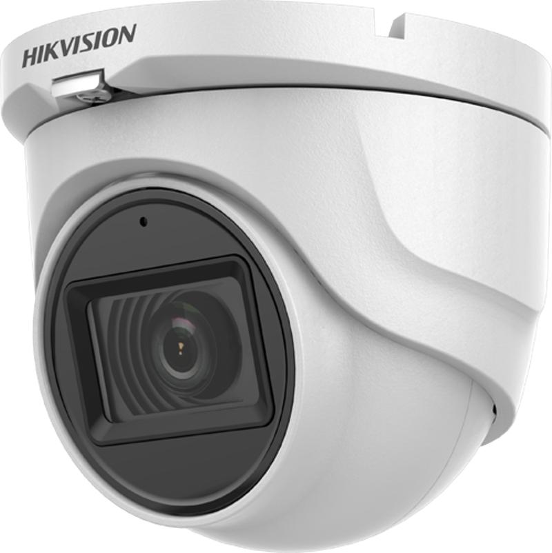 DS-2CE76H0T-ITMFS 5MP 4-in-1 Turbo HD Mini IR Dome Camera Outdoor/Indoor 2.8mm Fixed Lens Built in Mic ONLY Compatible with Hik Vision 4MP 5MP 8MP 4K TVI DVR