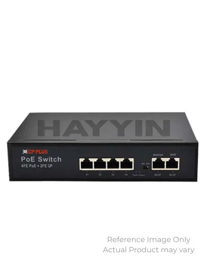 CP Plus CP-DNW-HPU4H2 4 PoE Ports + 2 Uplink