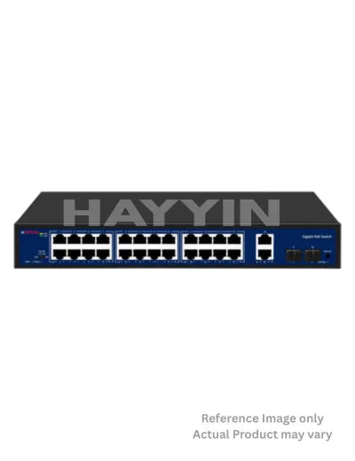 CP Plus CP-DNW-GPU24G2F2-12 24PoE Ports + 2 Gigabit Uplink +2 SFP Uplink