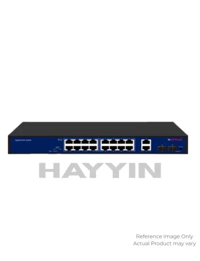 CP Plus CP-DNW-GPU16G2F2-12 16PoE Ports + 2 Gigabit Uplink +2 SFP Uplink