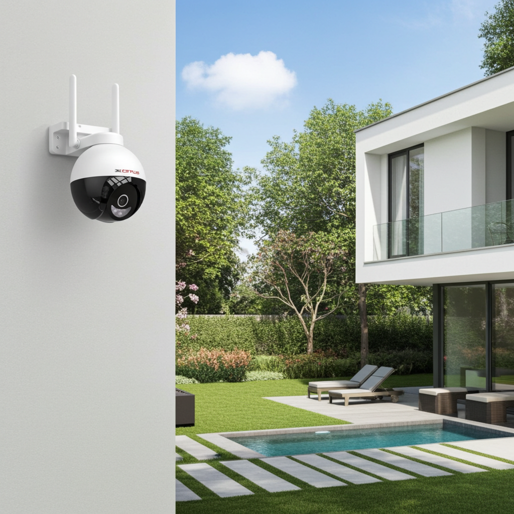 CP Plus CP-Z43Q 4MP Wi-Fi PT camera (Outdoor) Full Color Outdoor Smart Security Camera, CTC Technology|360˚with Pan & Tilt,Two Way Talk