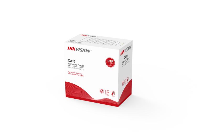 HIKVISION CAT6 Ethernet Cable 305m (Solid Copper, 0.55 mm, Gray)