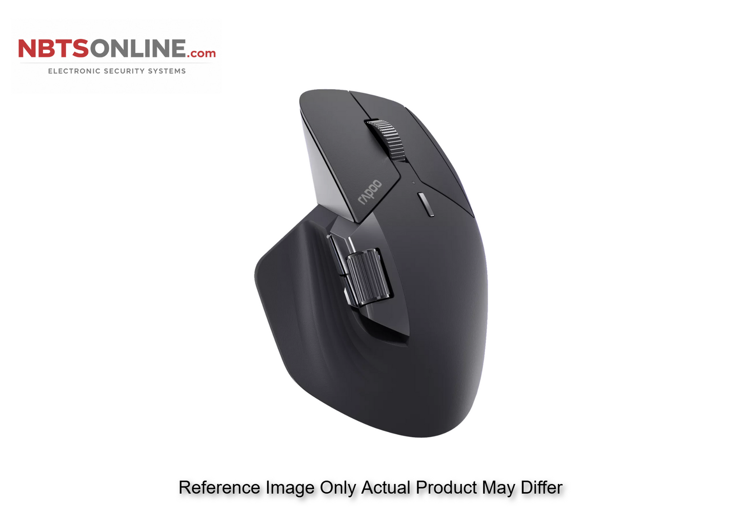 Rapoo MT760L Ergonomic MultiDevice Mouse, Rechargeable, Onboard Memory, Blk