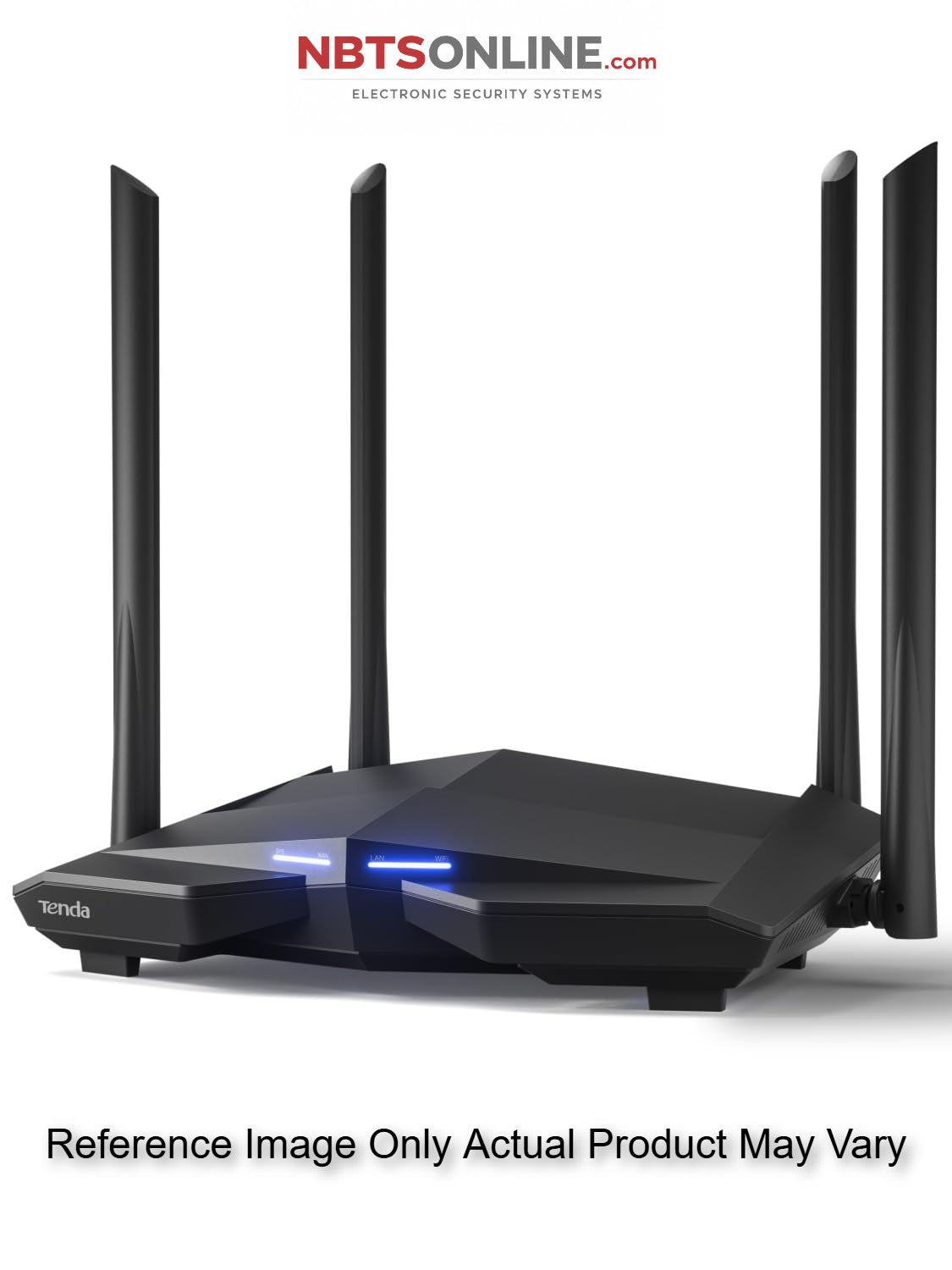 Tenda AC10 AC1200 Wireless Smart Dual-Band Gigabit WiFi Router, MU-MIMO, 4 Gigabit Ports, 867Mbps/5 GHz+ 300Mbps /2.4GHz, Support VPN Server, WiFi Schedule