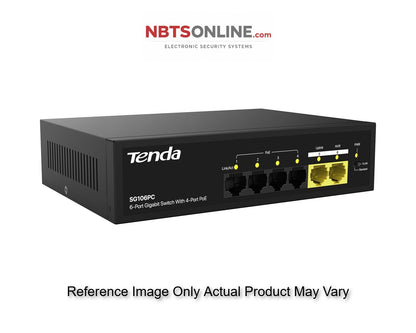 Tenda SG106PC 6-Port Gigabit Lite PoE Switch with 4-Port PoE