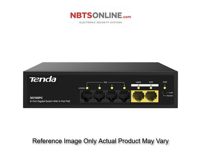 Tenda SG106PC 6-Port Gigabit Lite PoE Switch with 4-Port PoE