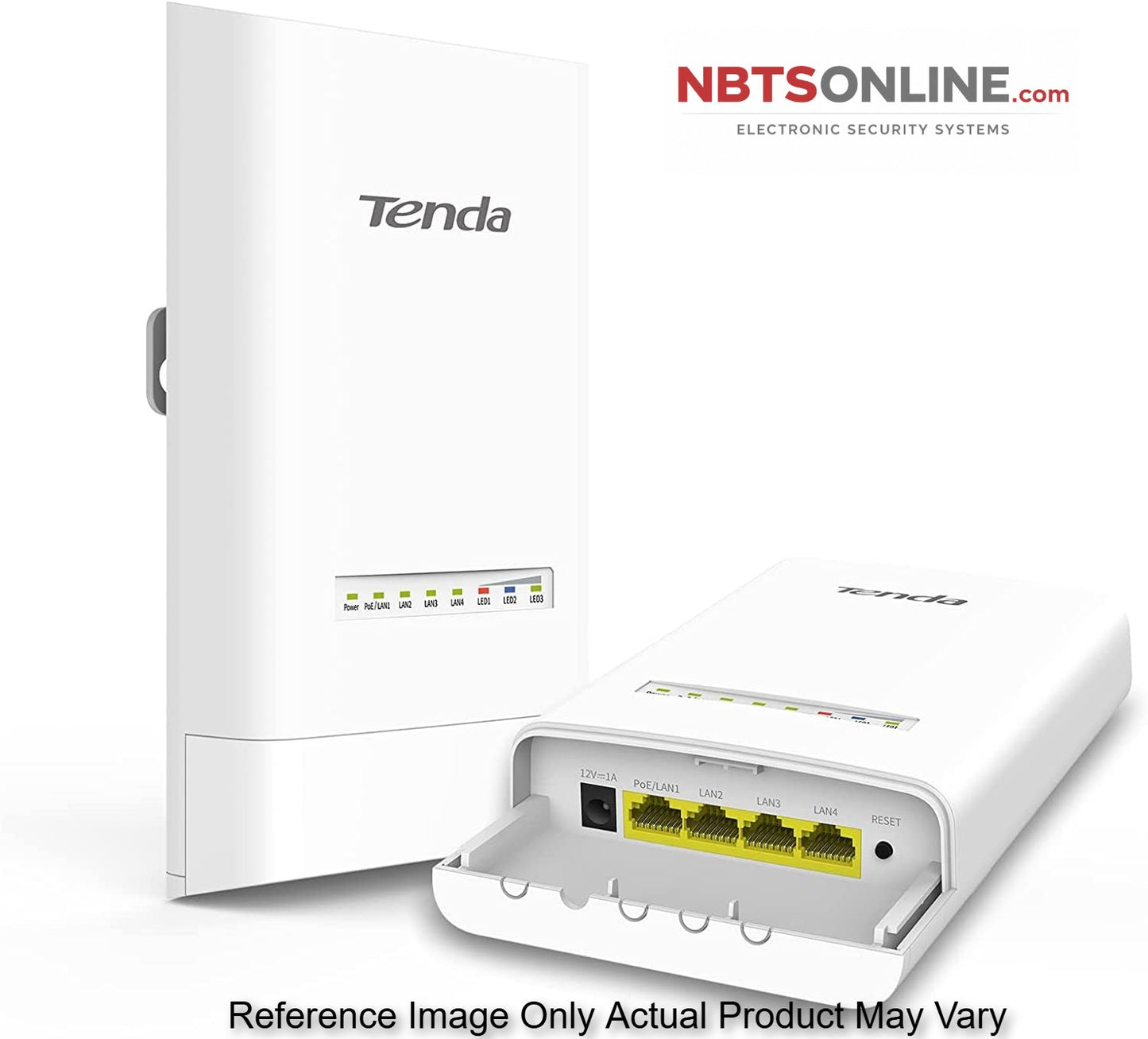 Tenda OS3 5GHz 11AC 867Mbps Long Range Smart Manage Outdoor CPE, 12dBi, 5km+|Point to Point Wireless Bridge| Four Fast Ethernet Ports | IP65 Weatherproof | 6KV Lightning Protection