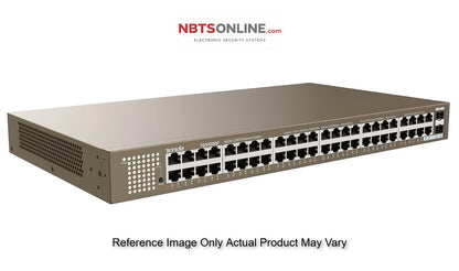 Tenda TEG1050F 48GE+2SFP | 48 10/100/1000M Auto-Negotiation RJ45 Ports and 2 1000M Independent SFP Slots | Ethernet Switch