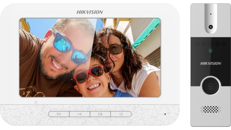 HIKVISION Analog Video Intercom System with 7 inch TFT LCD Screen Wired Video Door Phone/Bell| 1080p Resolution | BuiltIn Mic & Loudspeaker|Noise Echo Cancellation