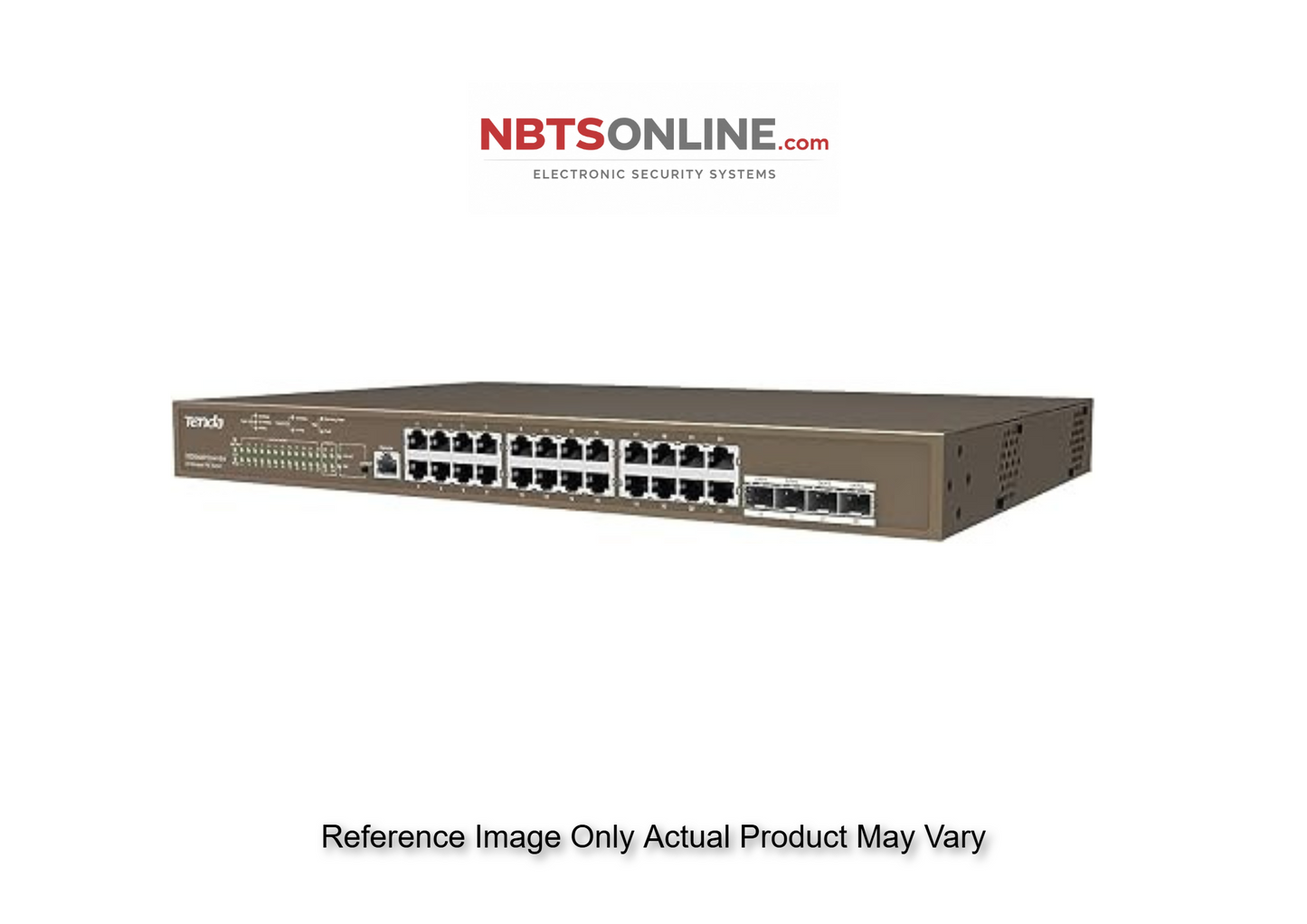 Tenda TEG5328P-24-410W L3 Managed PoE Switch, 24 Gigabit PoE+ Ports, 4 SFP Slots, 370W Power Output, Layer-3 Network Switch