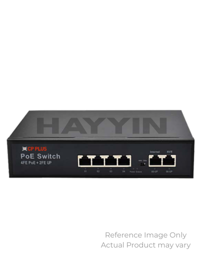 CP Plus CP-DNW-HPU4H2  4 PoE Ports + 2 Uplink