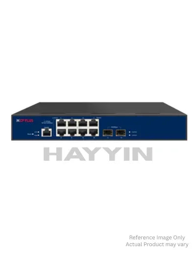 CP Plus CP-DNW-GPU8G2F2-12  8 PoE Ports + 2 Gigabit Uplink +2 SFP Uplink
