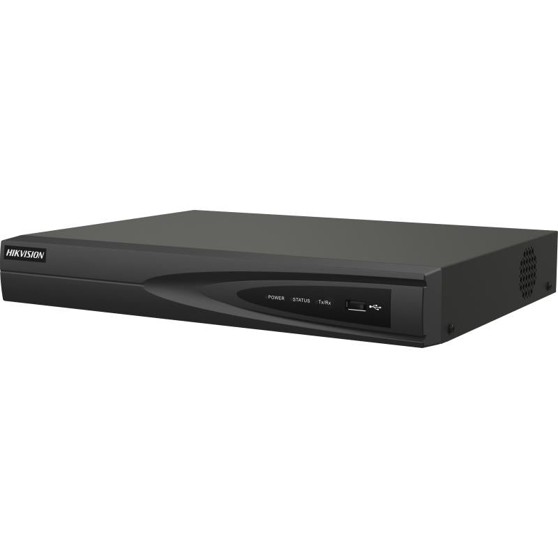 Hikvision DS-7604NI-Q1/4P 4-Channel 8MP 4K Plug and Play NVR with 4TB HDD, 1x SATA Interface, 4x PoE Interface