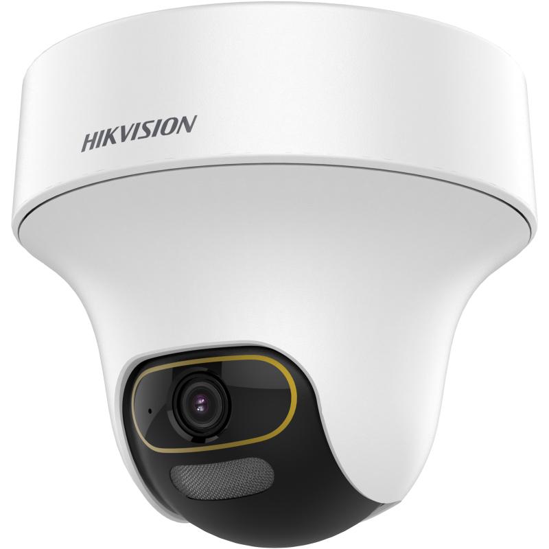 HIKVISION 2MP ColorVu Audio PT 360° Built-in Mic IR White Light with Solid Light Alarm Motion Detection 2MP HD Indoor CCTV Camera [DS-2CE70DF3T-PTS] for 2MP & Above DVR + BNC/DC